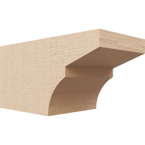 Ekena Millwork 6in. W x 6in. H x 12in. L Monterey Woodgrain TimberThane Rafter Tail, Primed Tan RFTUR06X06X12MONRCPR - main